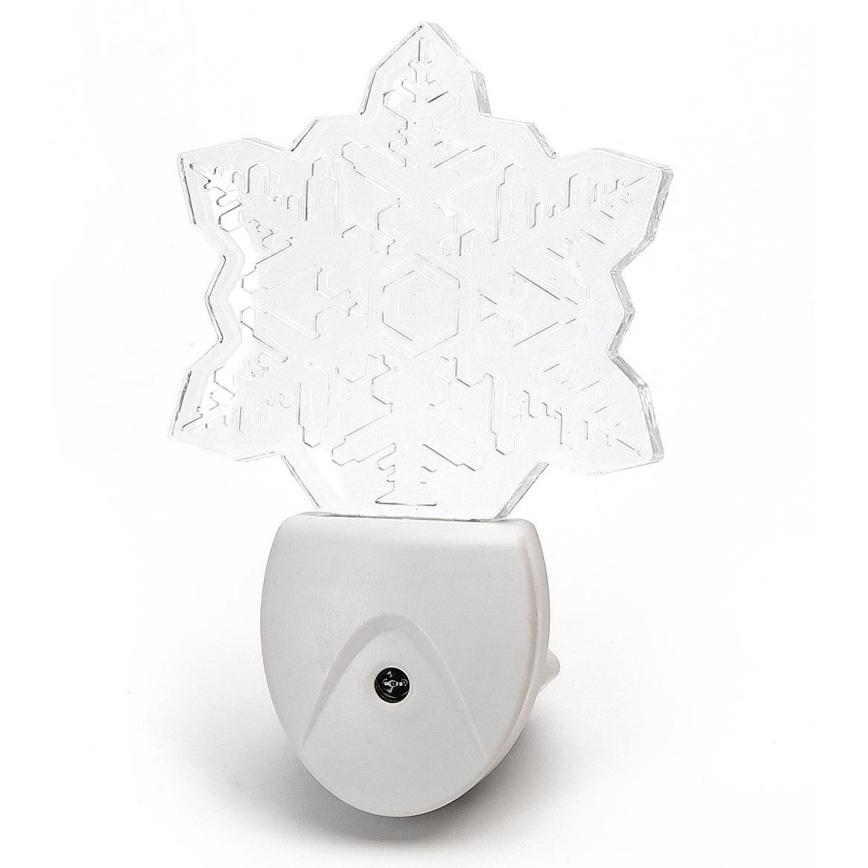 Aigostar - LED RGB yövalo himmennysanturilla LED/0,5W/230V lumihiutale