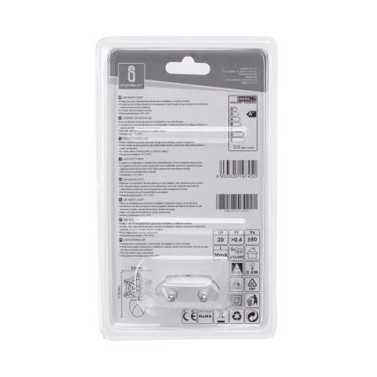 Aigostar - LED RGB yövalo himmennysanturilla LED/0,5W/230V lumihiutale