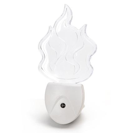 Aigostar - LED RGB yöpöytävalaisin sensorilla LED/0,5W/230V liekki