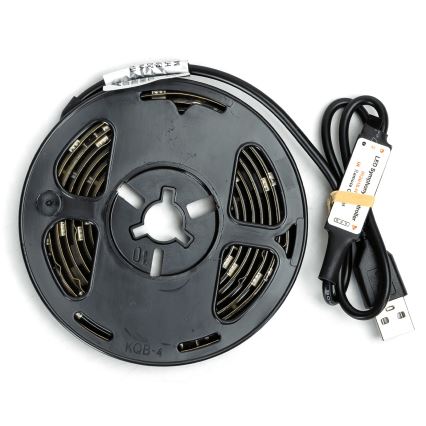 Aigostar - LED RGBIC himmennettävä nauha 2m LED/4,9W/5V + kaukosäädin