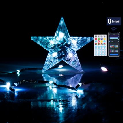 Aigostar - LED RGBICW Älykäs ulkokäyttöinen joulun valosarja MESH 100xLED 10m IP44 + kaukosäädin