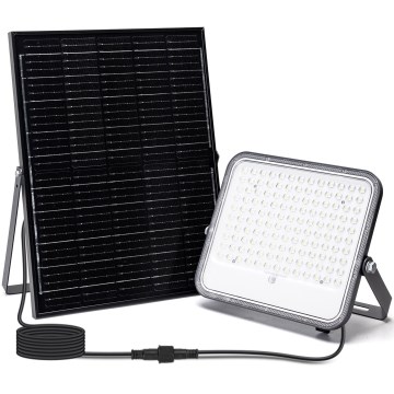 Aigostar - LED RGBW Himmennettävä aurinkokenno valonheitin LED/200W/3,4V IP66 + kauko-ohjaus