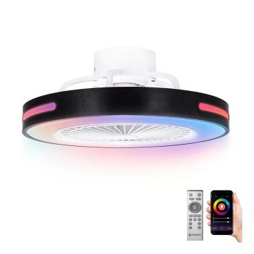 Aigostar - LED RGBW Himmennettävä katto fan LED/40W/230V 2700-6500K Wi-Fi + kauko-ohjaus