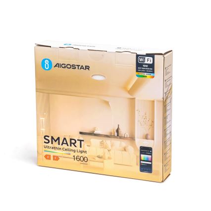 Aigostar - LED RGBW himmennettävä kattovalaisin LED/19W/230V 2700-6500K Wi-Fi