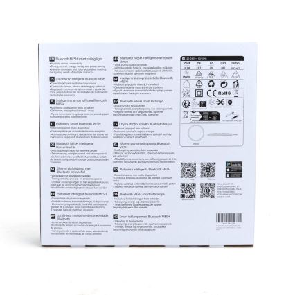 Aigostar - LED RGBW himmennettävä kattovalaisin MESH LED/24W/230V 3000-6500K valkoinen + kaukosäädin