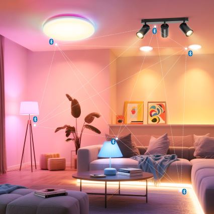 Aigostar - LED RGBW himmennettävä kohdevalaisin MESH 3xLED/4,9W/230V 2700-6500K valkoinen + kaukosäädin