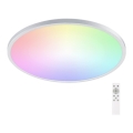 Aigostar - LED RGBW himmennettävä kylpyhuoneen kattovalaisin LED/24W/230V 3000-6500K halkaisija 42 cm IP44 + kaukosäädin