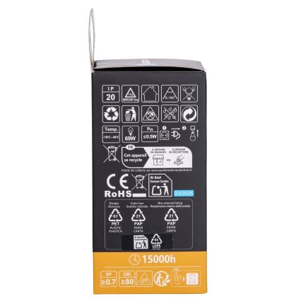 Aigostar - LED RGBW Himmennettävä lamppu A60 E27/10W/230V 3000K + kaukosäädin