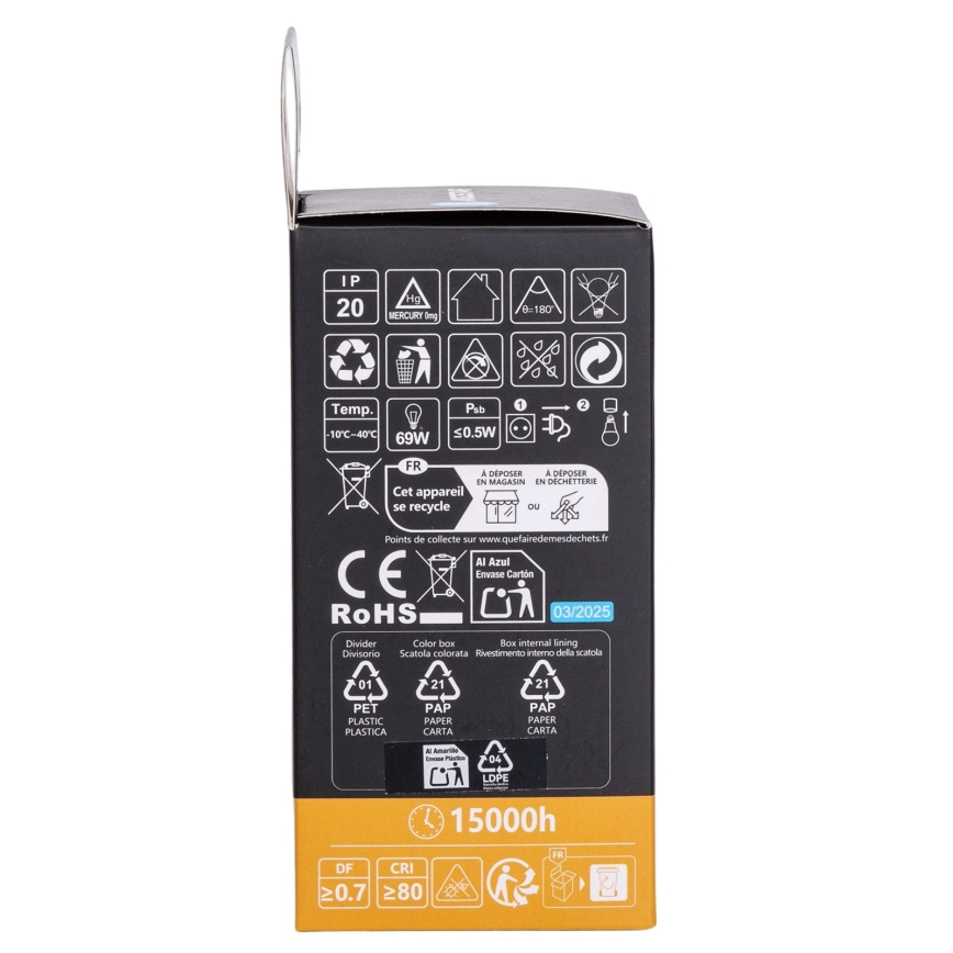 Aigostar - LED RGBW Himmennettävä lamppu A60 E27/10W/230V 3000K + kaukosäädin