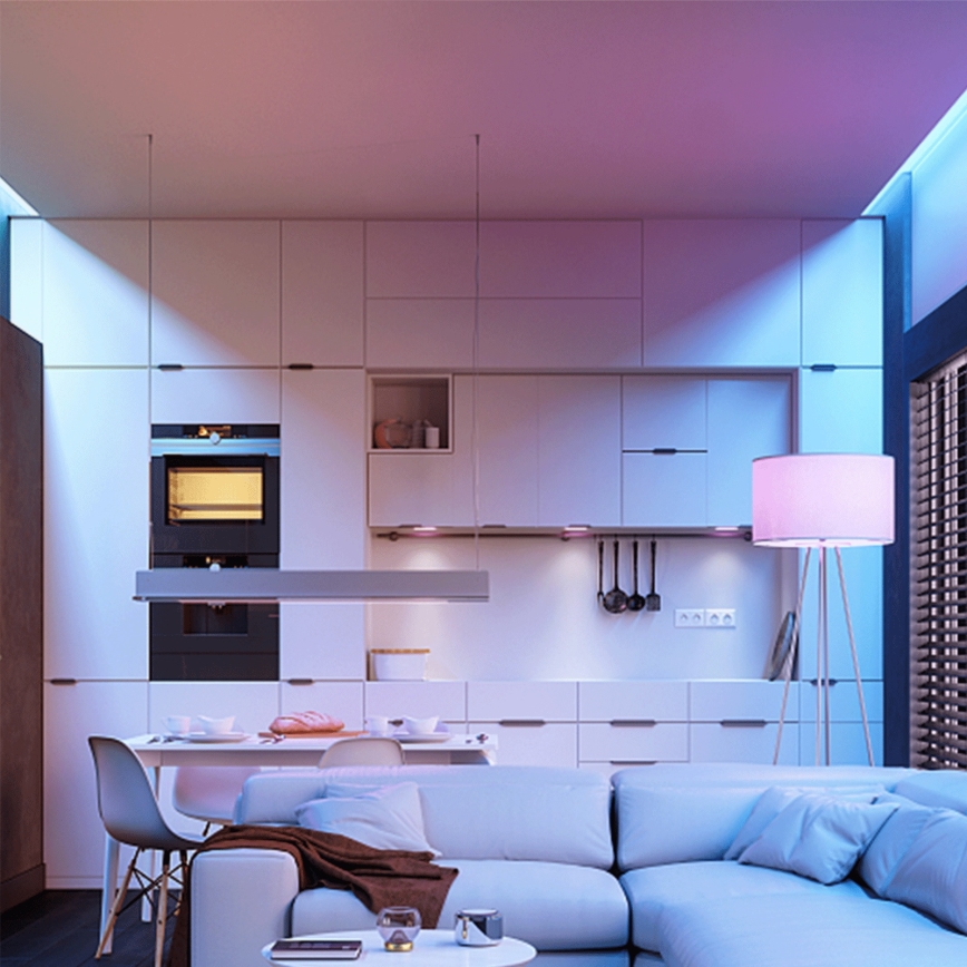 Aigostar - LED RGBW himmennettävä G45-polttimo E27/4,8W/230V 3000K + kaukosäädin