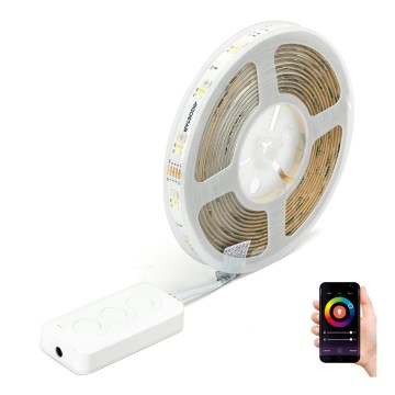 Aigostar - LED RGBW Himmennettävä nauha 5m MESH Älykäs LED/24W/230V 2700-6500K + kauko-ohjaus