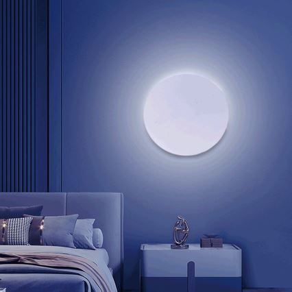 Aigostar - LED RGBW Himmennettävä seinävalaisin MESH Älykäs LED/12W/230V 2700-6500K valkoinen + kauko-ohjaus