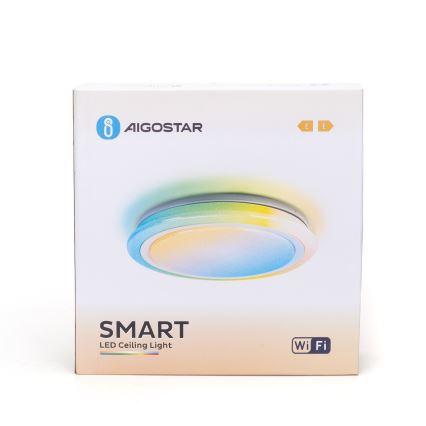 Aigostar - LED RGBW himmennettävä kylpyhuonevalaisin LED/27W/230V 40 cm Wi-Fi IP44