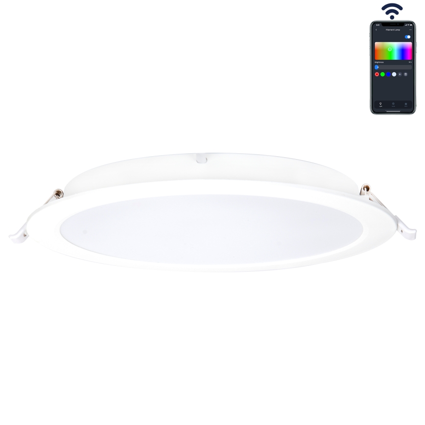 Aigostar - LED RGBW Himmennettävä kylpyhuoneen kattovalaisin MESH Älykäs LED/18W/230V 2700-6500K IP44