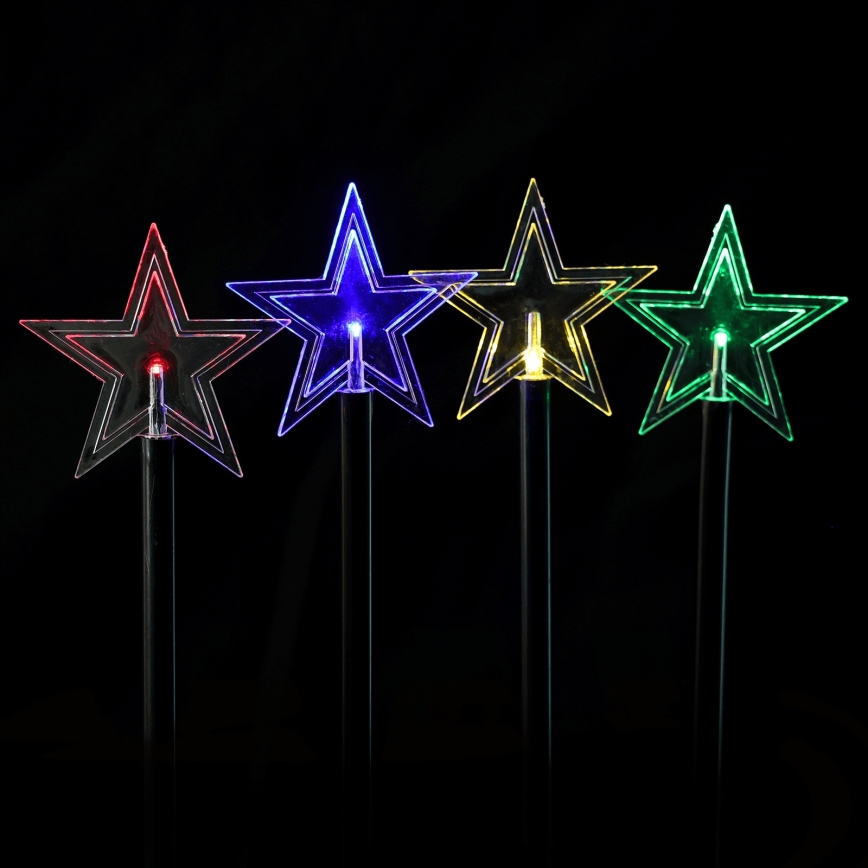 Aigostar - LED RGBY Aurinkovalaisin 5xLED/1,2V/8 toimintoa 1m IP65 800mAh tähtivalot