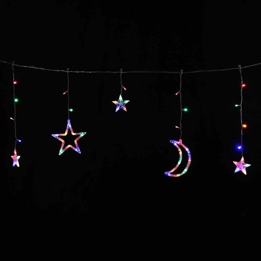 Aigostar - Aurinkokennolla toimiva LED-jouluvalosarja 120xLED/8 toimintoa 3x0,6 m 500 mAh IP65 monivärinen