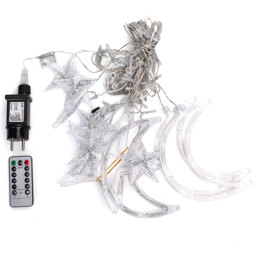 Aigostar - LED RGBY ulkokäyttöön valoketju 120xLED/8 toimintoa 3x0,6m IP44 moniväri + kaukosäädin