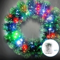 Aigostar - LED RGBY ulkokäyttöinen joulukranssi 72xLED / 3xAA halkaisija 50 cm IP44