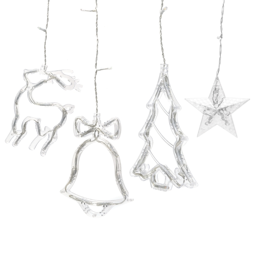 Aigostar - LED RGBY ulkokäyttöinen monivärinen jouluketju 120xLED/8 toimintoa 3x0,6m IP44 + kaukosäädin