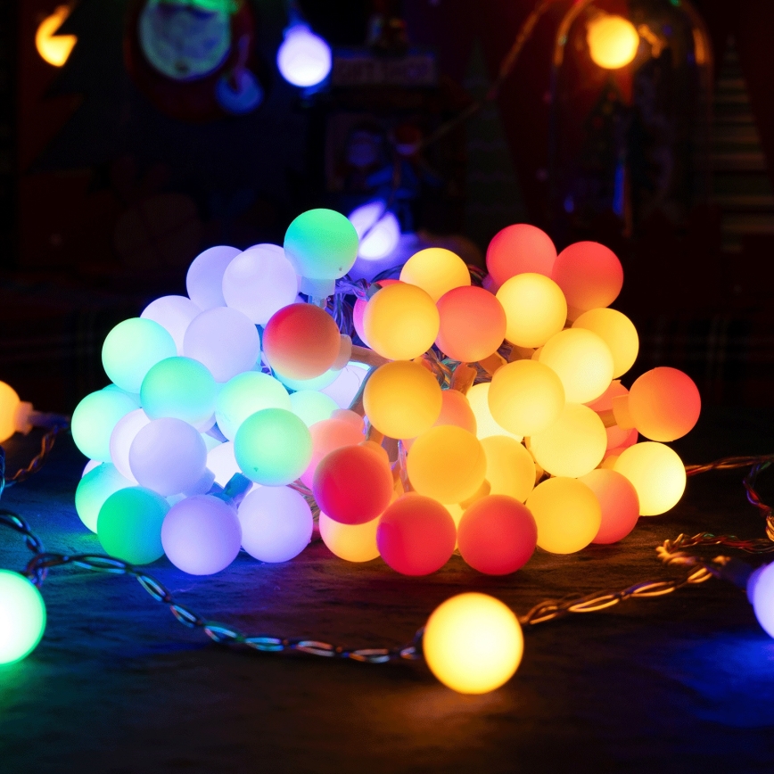 Aigostar - LED ulkokoristevalosarja 50 LED/8 toimintoa 5 m IP44 monivärinen