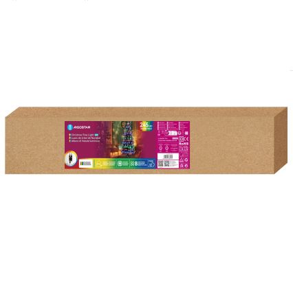Aigostar - LED-ulkojoulukuusi 245 LED/8 toimintoa 2,1 m IP44 monivärinen