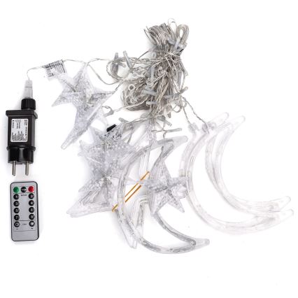 Aigostar - LED RGBY ulkokäyttöön tarkoitettu jouluvalosarja 120xLED/8 toimintoa 3x0,6m IP44 monivärinen + kaukosäädin