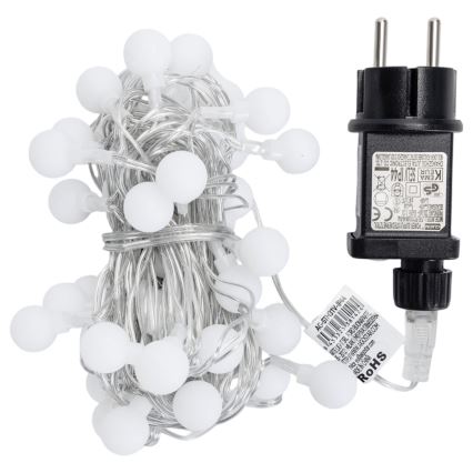 Aigostar - LED-ulkokäyttöön tarkoitettu koristevaloketju 50 x LED, 8 toimintoa, 5 m, IP44, monivärinen