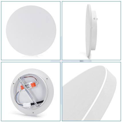 Aigostar - LED-seinävalaisin LED/12W/230V 3000K 25 cm valkoinen