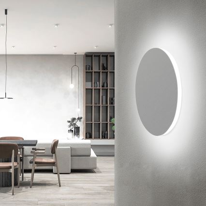 Aigostar - LED-seinävalaisin LED/12W/230V 6500K 25 cm valkoinen