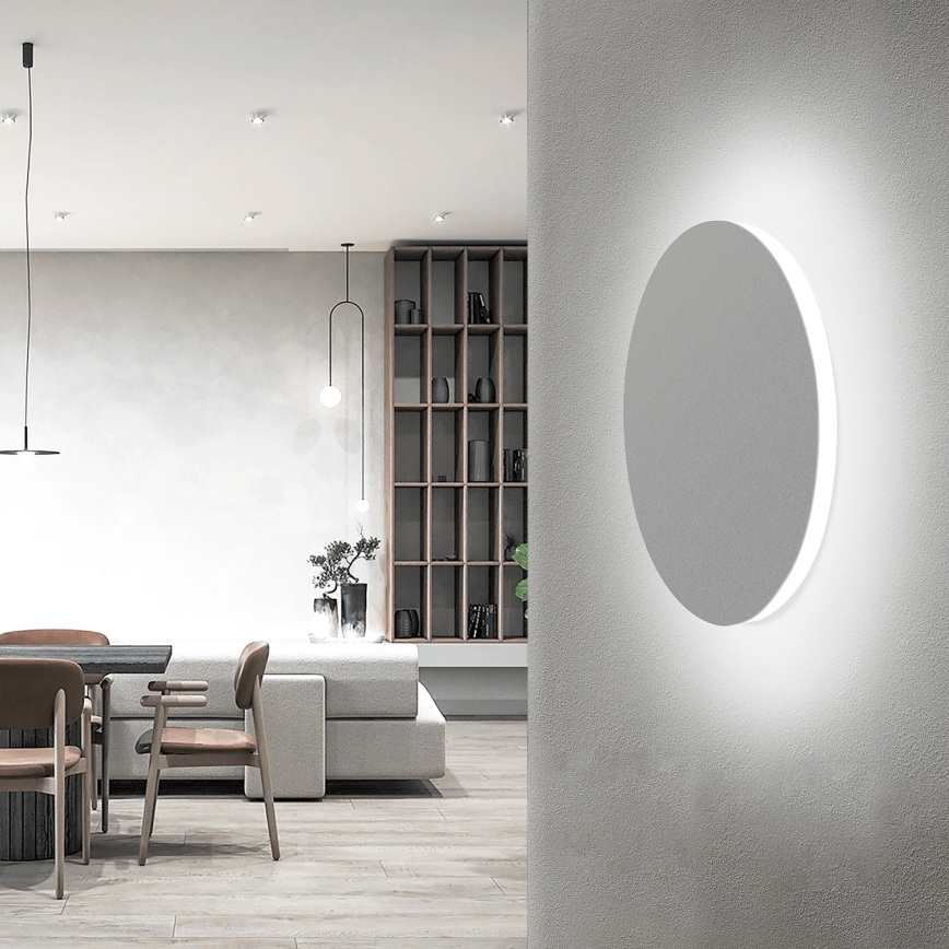Aigostar - LED-seinävalaisin LED/12W/230V 6500K 25 cm valkoinen