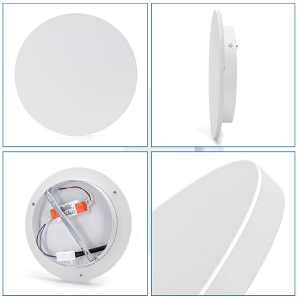 Aigostar - LED-seinävalaisin LED/12W/230V 6500K 25 cm valkoinen