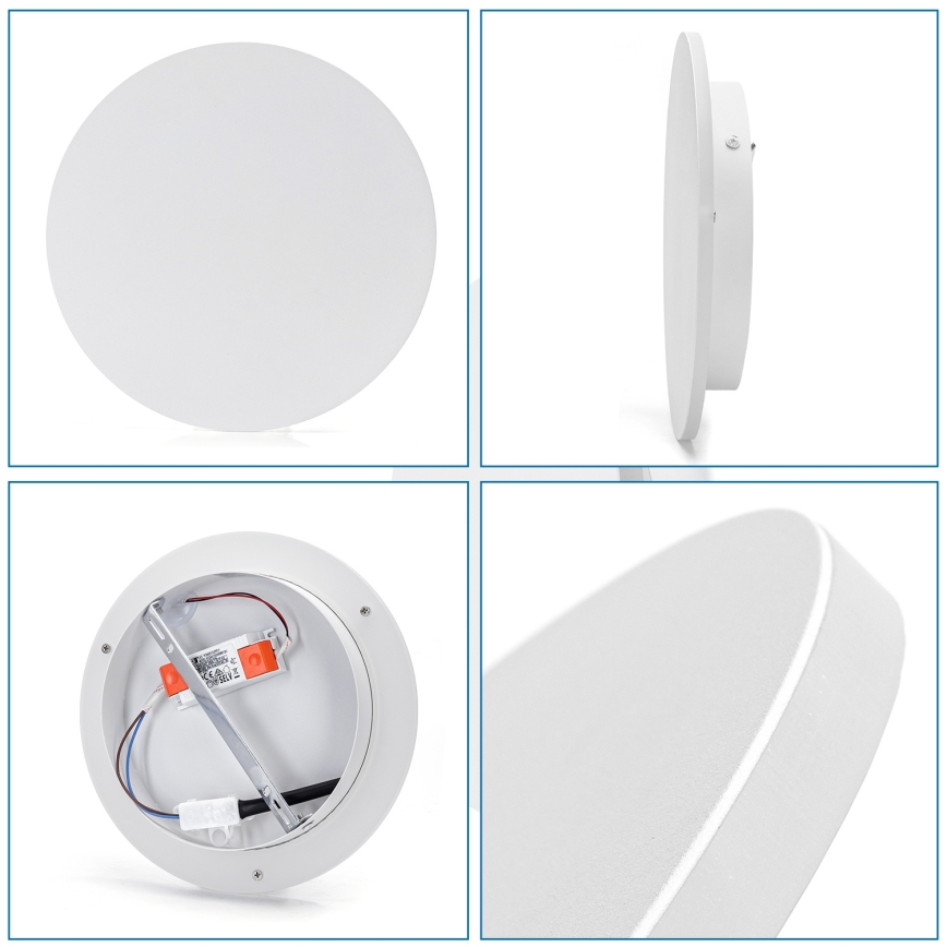 Aigostar - LED-seinävalaisin LED/12W/230V 6500K 25 cm valkoinen