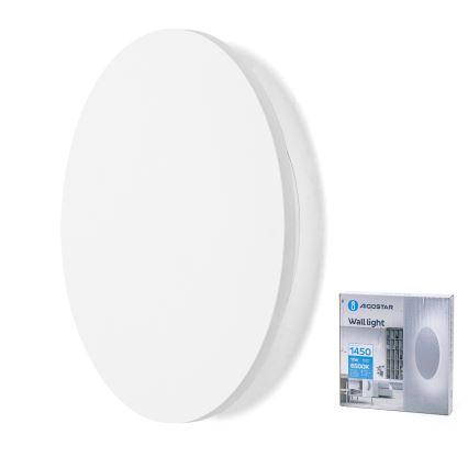 Aigostar - LED-seinävalaisin LED/12W/230V 6500K 25 cm valkoinen