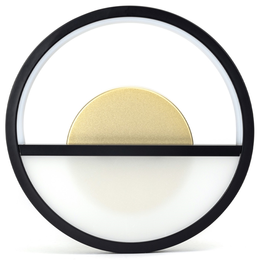 Aigostar - LED-seinävalaisin LED/13,5W/230V 6500K musta/kulta