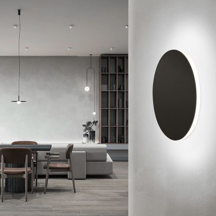 Aigostar - LED-seinävalaisin LED/6,5W/230V 6500K 18 cm musta