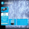 Aigostar - LED-ulkojouluketju 100xLED/8 toiminnot 4x1m IP44 kylmänvalkoinen