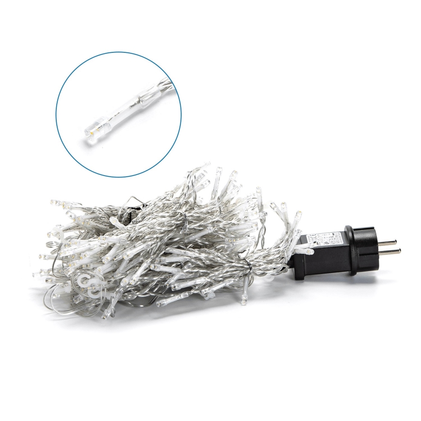 Aigostar - LED-ulkojouluketju 200xLED/8 toiminnot 5x2m IP44 lämpimänvalkoinen