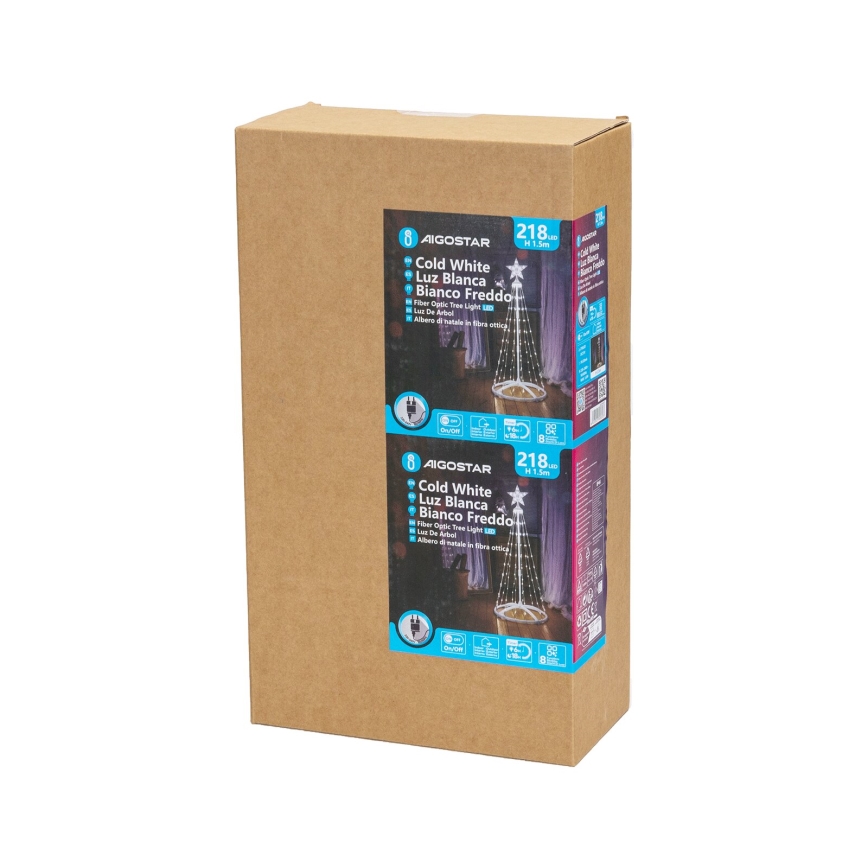 Aigostar - LED-ulkojoulukoriste LED/3,6W/230V 150 cm IP44 kylmänvalkoinen