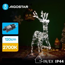 Aigostar - LED-ulkojoulukoriste LED/3,6W/31/230V 2700K 120 cm IP44 poro