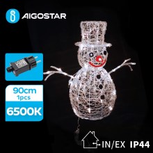 Aigostar-LED-ulkojoulukoriste LED/3,6W/31/230V 6500K 90cm IP44 lumiukko