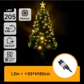 Aigostar - LED-ulkojoulukuusi LED/6W/230V 180 cm IP44 lämmin valkoinen