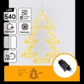Aigostar - LED-ulkojouluvalaisin 540xLED/6W/230V IP44 lämmin valkoinen 45cm kuusi