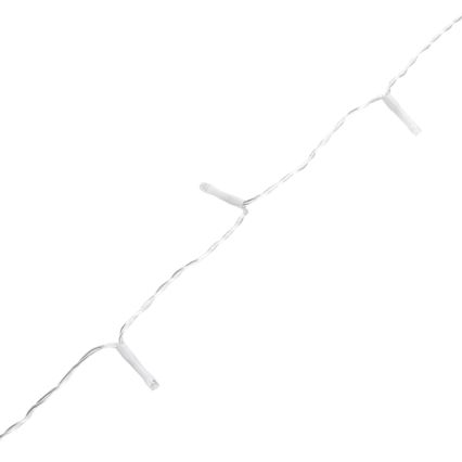Aigostar - LED-ulkojouluvaloketju 100xLED/8 toimintoa 5,3m IP44 kylmä valkoinen