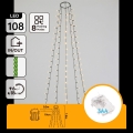 Aigostar - LED Ulkojouluvaloketju 108xLED/8 toimintoa 3xAA 1,8m IP44 lämmin valkoinen