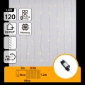 Aigostar - LED-ulkojouluvaloketju 120xLED/8 toimintoa 3,9x1,2m IP44 lämmin valkoinen