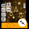 Aigostar - LED-ulkojouluvaloketju 120xLED/8 toimintoa 3x0,6m IP44 lämmin valkoinen + kaukosäädin