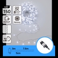 Aigostar - LED-ulkojouluvaloketju 150xLED/8 toimintoa 10,3 m IP44 kylmänvalkoinen