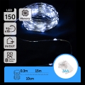 Aigostar - LED-ulkojouluvaloketju 150xLED/8 toimintoa/3xAA 15,3m IP44 kylmänvalkoinen