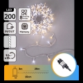 Aigostar - LED-ulkojouluvaloketju 200xLED/8 toimintoa 23m IP44 lämmin valkoinen/kylmä valkoinen
