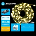 Aigostar - LED-ulkojouluvaloketju 500 LED/8 toimintoa 53 m IP44 lämmin valkoinen